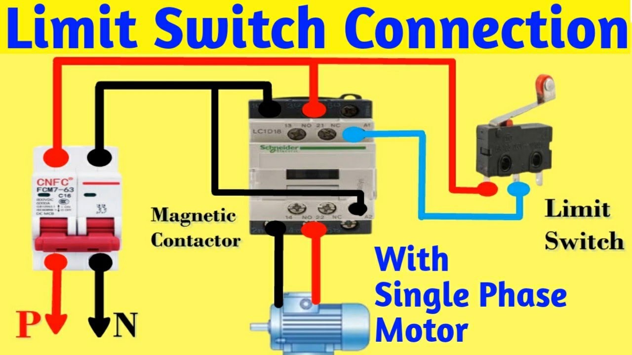 Switch connection. Limit Switch. Motor forward Reverse connection by Universal changeover Switch in Hindi. Esphome Switch connection.