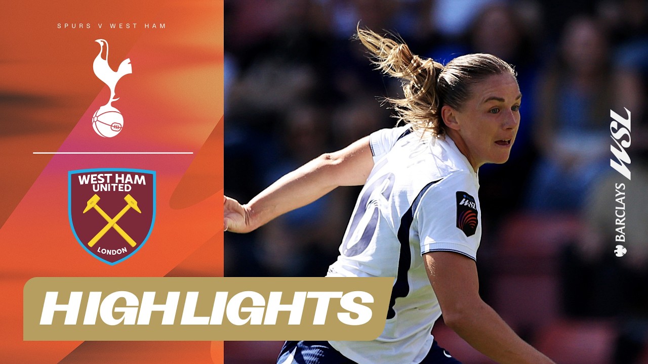Hanson Scores On Debut! Tottenham v West Ham Highlights | Barclays WSL 26/27