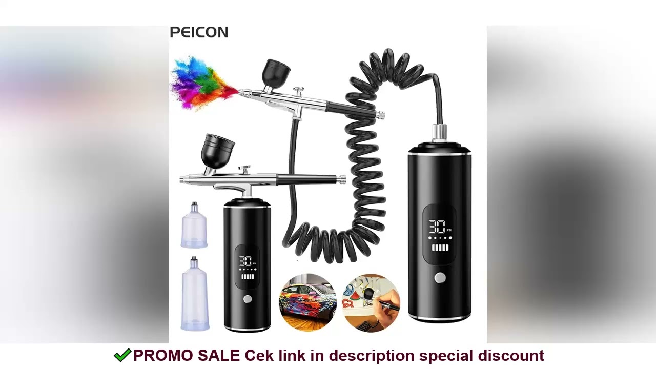 Airbrush with Compressor Portable Airbrush Painting Mini Spray Gun for Painting Paint Crafts Airbrus