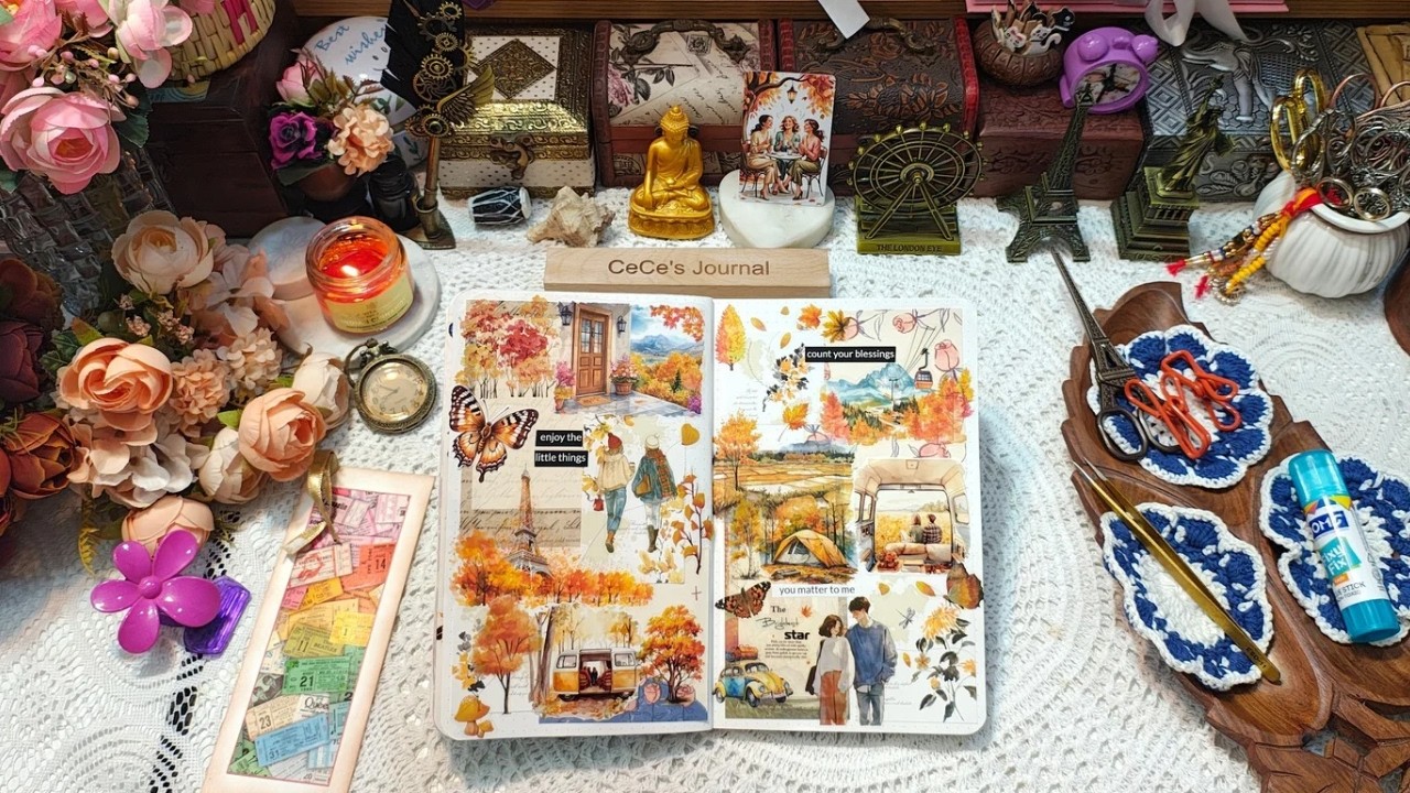 Autumn Adventure  🍁 | Journal Ideas | journal with me | scrapbooking