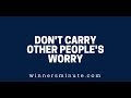 Don’t Carry Other People’s Worry | The Winner's Minute With Mac Hammond