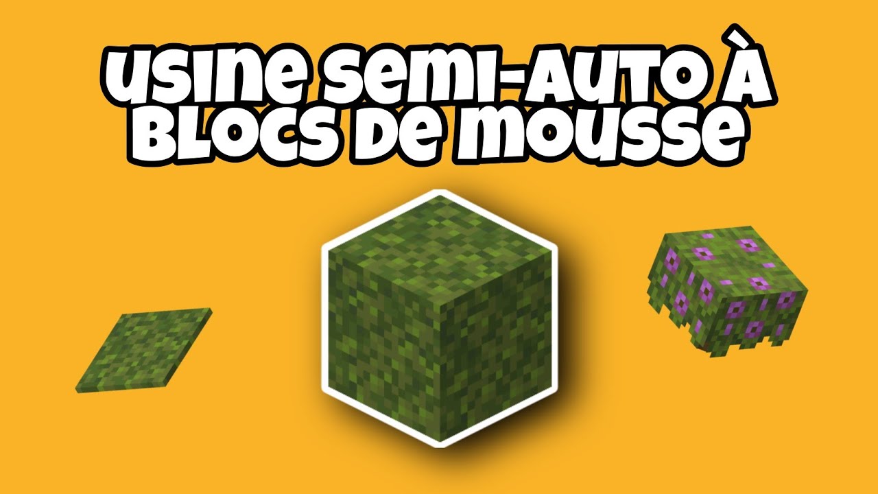 Usine à Blocs de Mousse Minecraft Bedrock Édition 1.17 - YouTube