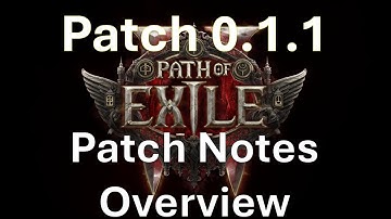 Path of Exile 2: Patch Notes for 0.1.1 Overview