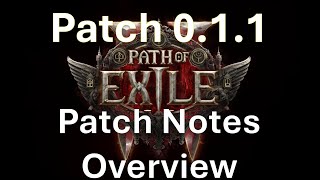 Path of Exile 2: Patch Notes for 0.1.1 Overview