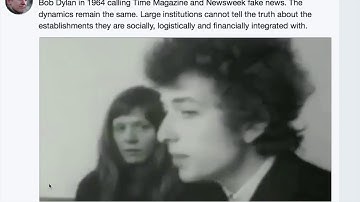 Bob Dylan 1964 talking to Time & Newsweek