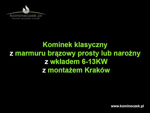 Komineczek.pl - Kominek klasyczny z marmuru brązowy prosty lub narożny