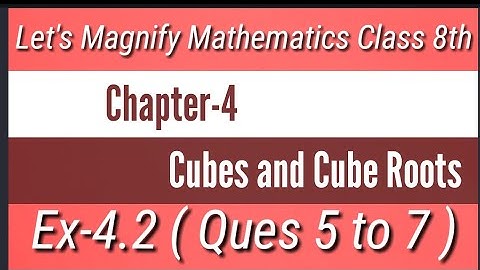 Ex-4.2 || Ques 5 to 7 || let