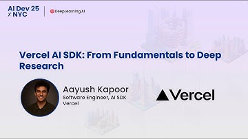 AI Dev 25 x NYC | Aayush Kapoor: Vercel AI SDK: From Fundamentals to Deep Research