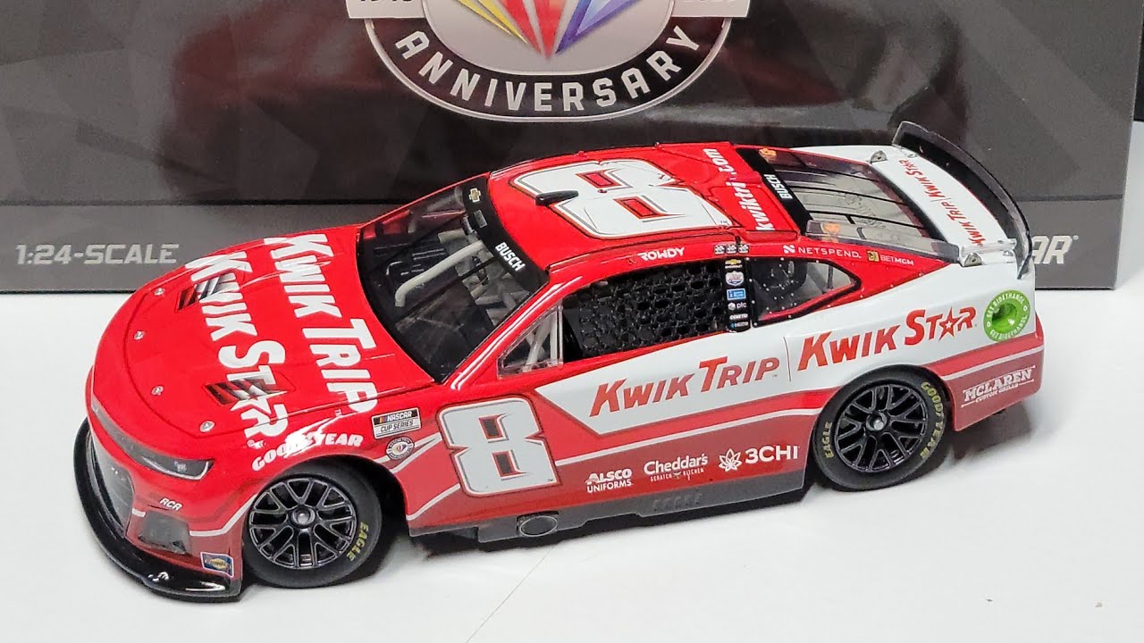 Lionel Racing Macchina Diecast In Scala 1:24 - Kyle Busch 2023 Kwik Trip/Kwik Star, Metallo Pressofuso, Collezionismo - 2