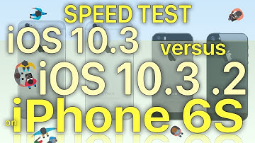 iPhone 6S : iOS 10.3 vs iOS 10.3.2 Beta 1 Speed / Performance Test Build 14F5065b