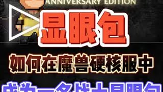 如何在魔兽硬汉服中成为一名显眼包战士！ 魔兽世界攻略必看 魔兽世界硬核模式 魔兽世界二十周年 卤蛋魔兽老登