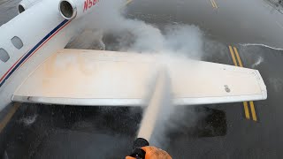 How To De-ice an Airplane