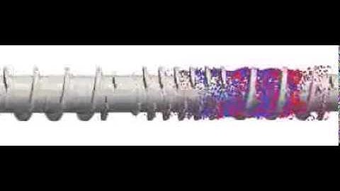 Co Kneader Extruder 3D Numerical simulation of the mixing efficiency