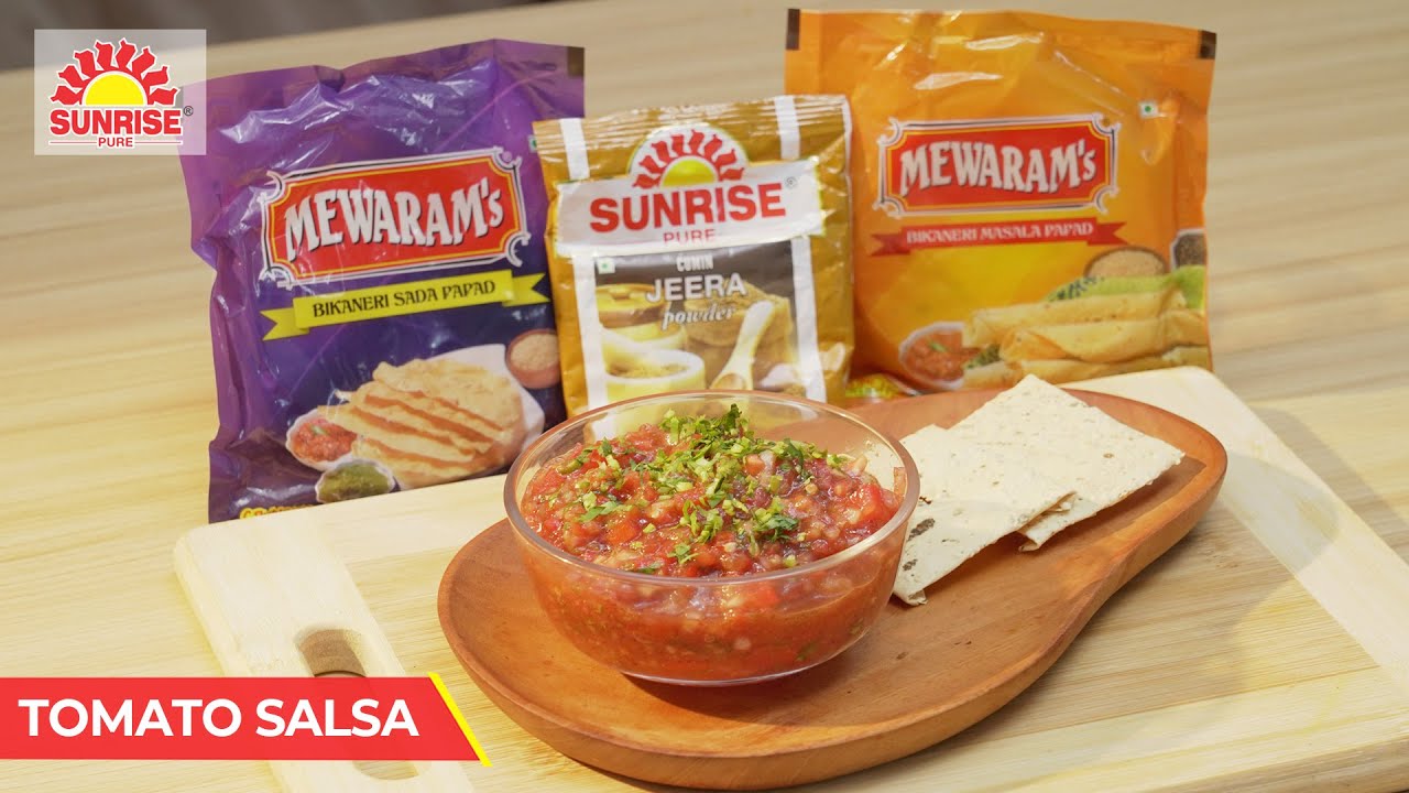 Tomato Salsa Recipe | Homemade Salsa Recipe | Tomato Salsa Dip | Jeera Powder | Sunrise Pure