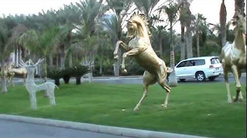 Al Qasr Hotel and Talise Spa, Dubai.  The Golden Horses