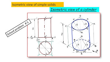 isometric view of a cylinder