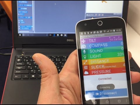 スマホのセンサー機能を使った「Scratch（スクラッチ）プログラム」作り方の動画説明－1/2