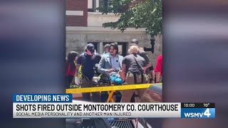 Shots fired outside Montgomery County courthouse