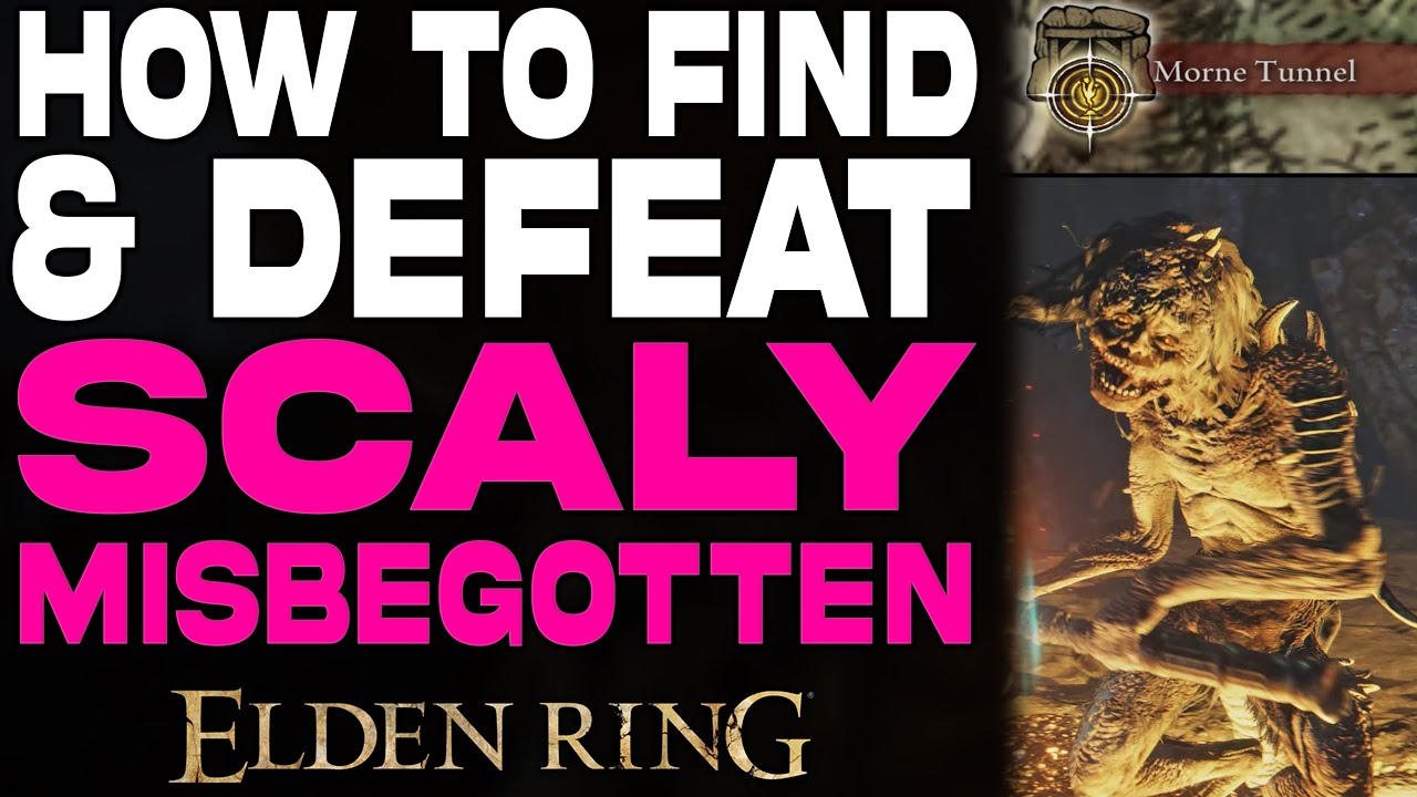 Elden Ring Scaly Misbegotten Location & Boss Fight Morne Tunnel
