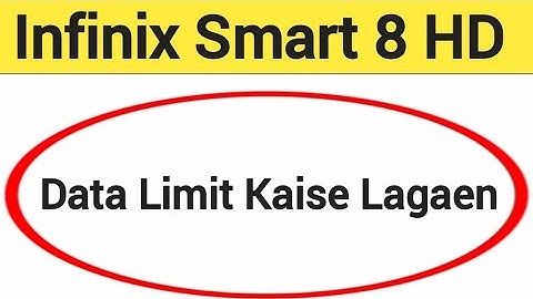 How to set data usege, Infinix Smart 8 HD me data limit Kaise lagaen