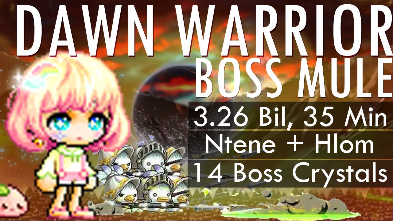 Maplestory Dawn Warrior Boss Mule 3.26 BIL in 35 Minutes