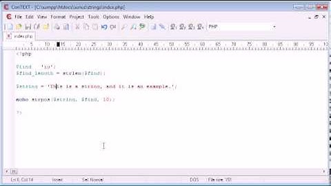 Beginner PHP Tutorial 48 String Functions  String Position Part 1