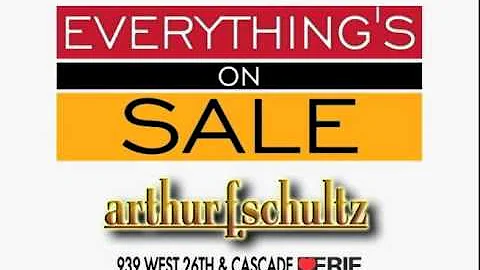 Arthur F  Schultz   Everythings on Sale