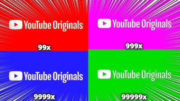 YouTube Originals Falling Words Ident at 999999x Speed Klasky Csupo Effects!