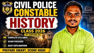 Civil Police Constable History Class #Live Class
