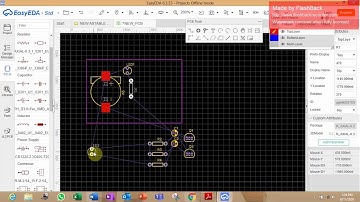 ASTABLE MULTIVIBRATOR using EasyEDA (Simple Schematic and PCB layout)