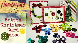 Handmade DIY Button Christmas Holiday Cards Ideas Tips & Tricks