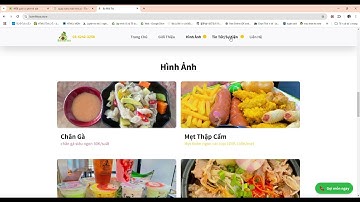 lập trình web home page đơn giản cho quán cà phê trà sữa