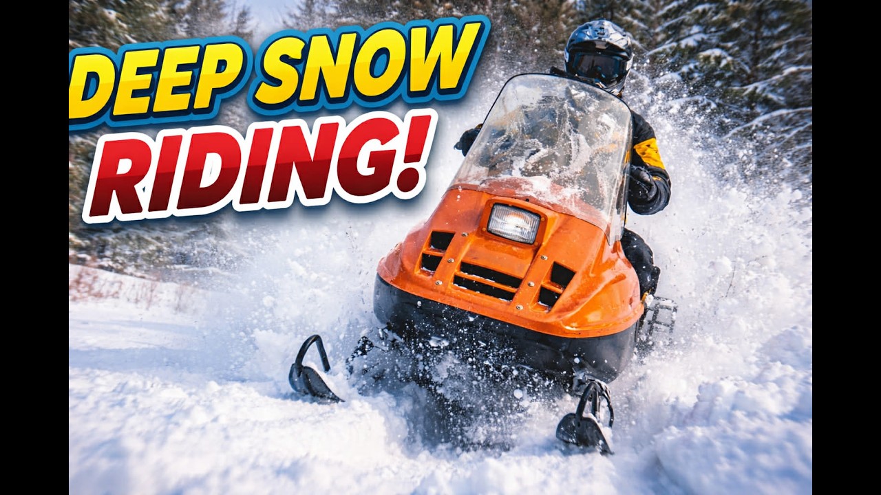 Skidoo Tundra 250 DEEP SNOW Beaking Trails