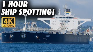1 Hour Bosphorus Ship Spotting w/ Relax Music!