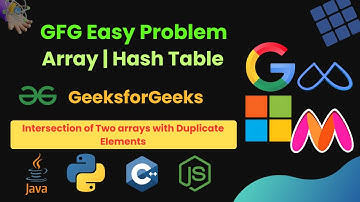 Intersection of Two arrays with Duplicate Elements | GFG Practice #gfg #gfgpractice #gfgpotd #dsa