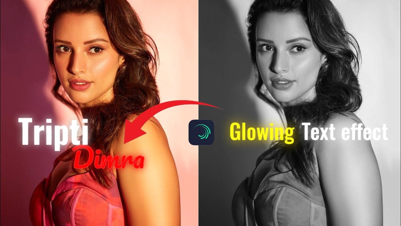 Glowing text effect in alight motion 💕 #alightmotion #tutorial - YouTube