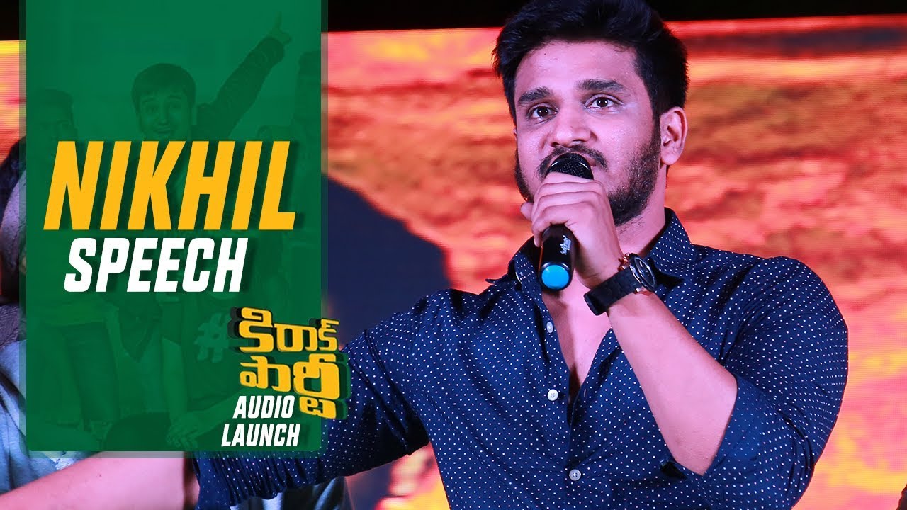 Hero Nikhil Speech @ Kirrak Party Audio Launch