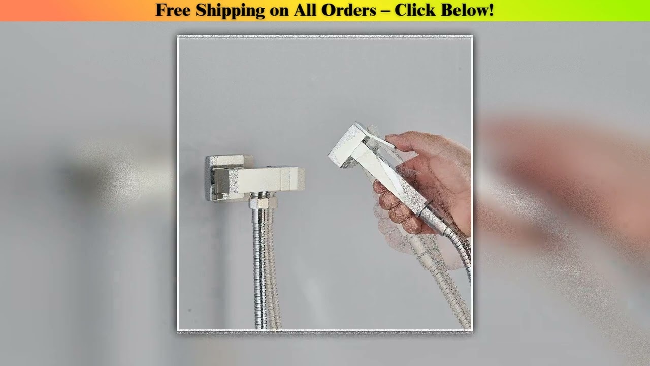Chrome Handheld Toilet Bidet Faucet Stainless Steel Bidet Shower Hygienic Shower Wall Shower Woman