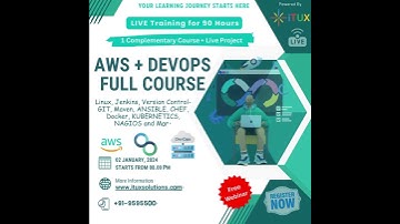 Linux, AWS & DevOps Trainings By iTUX #itux #linux #aws #devops #training #online #learning #upgrade