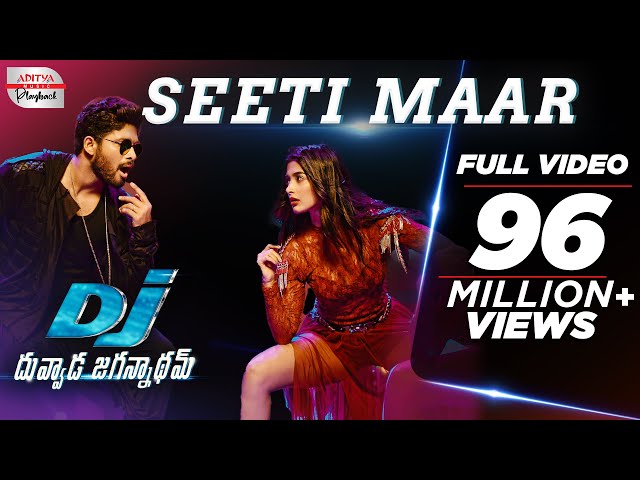 #SeetiMaar - Full Telugu Video Song | DJ Songs Telugu | Allu Arjun | Pooja Hegde | DSP class=