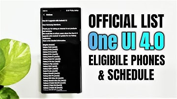 Samsung One UI 4.0 Official list of Eligible phones & Update schedule