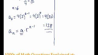 Famous Geometric Sequences - Finding a Specific Term #1-2 Wealth