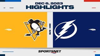 : NHL Highlights | Penguins vs. Lightning - December 6, 2023