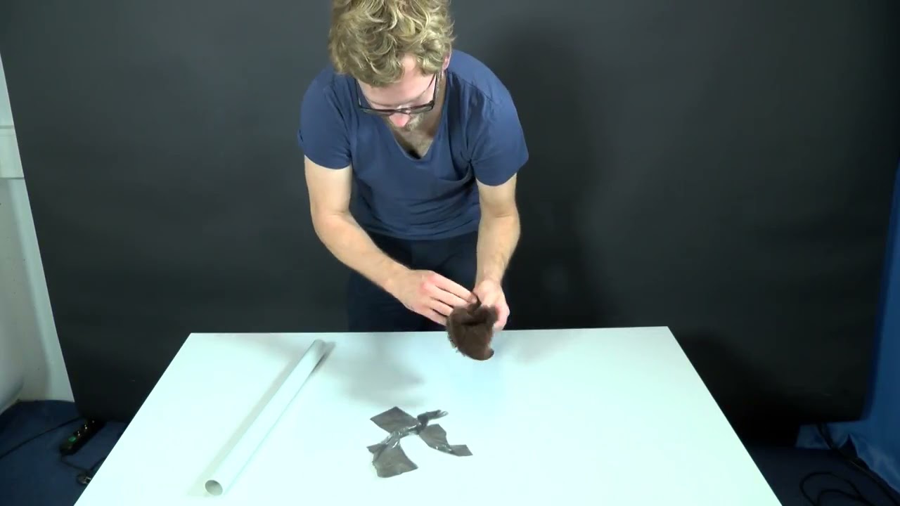 Floating bag - Electrostatically charged PVC stick