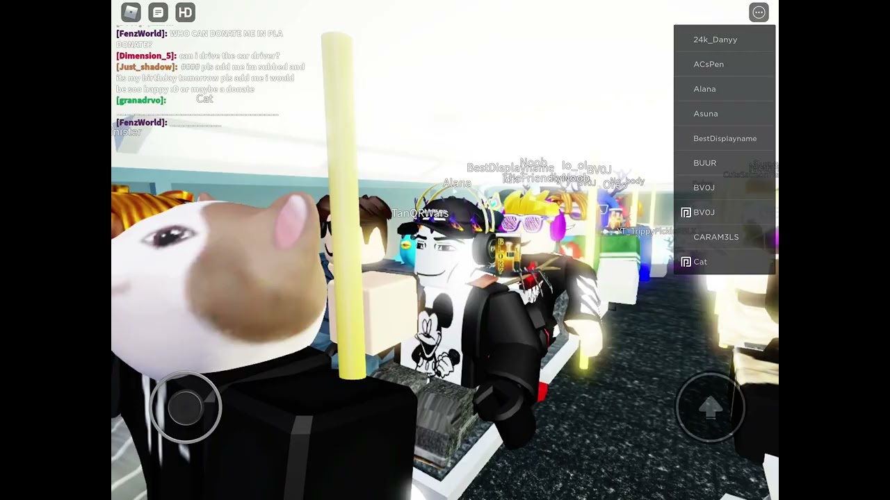 I met BV0J in roblox😍😍🥳🥳🥳