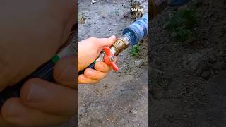 Clever plumbing trick for connecting a watering tap to a plastic pipes #diy #home #plumbing #tips