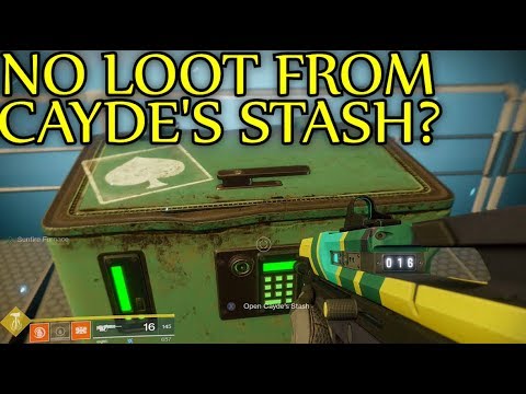 destiny 2 why do cayde s stash treasure map chests give no loot
