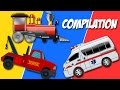 Uses of Vehicles | Trucks Compilation | kids youtube