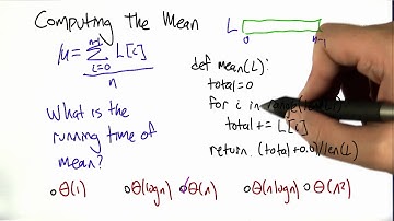 Mean Solution - Intro to Algorithms