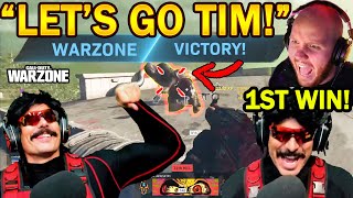 DrDisrespect's FIRST Warzone WIN With TimTheTatMan & DrLupo After Moving to YouTube! (Historic!)